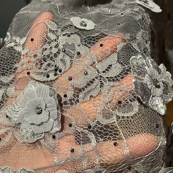 Max Duggal 67387 FLORAL EMBELLISHED LACE A-LINE COCKTAIL DRESS NWT size 12 - Picture 16 of 17